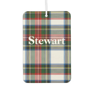Stewart Dress Tartan Plaid Air Freshener