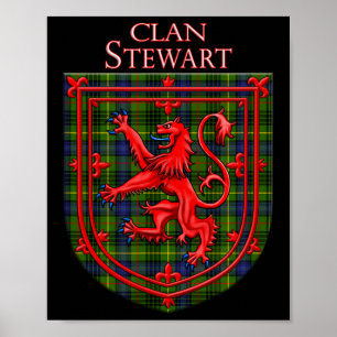 Stewart Hunting Tartan Scottish Plaid Poster
