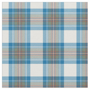 Stewart Muted Blue Tartan Fabric
