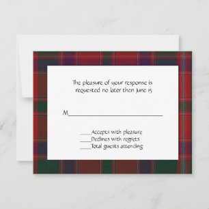 Stewart Plaid Carte RSVP