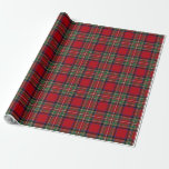 Stewart Plaid Green Red Check Tartan Christmas Wrapping Paper<br><div class="desc">Complete your gifting needs with this cute plaid clan Stewart tartan pattern wrapping paper for any special occasion including birthdays,  anniversaries,  holidays</div>