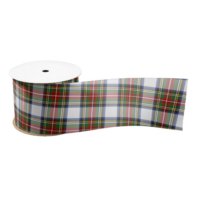 Stewart Royal Dress Plaid Scottish Pattern Satin Ribbon (Spool)