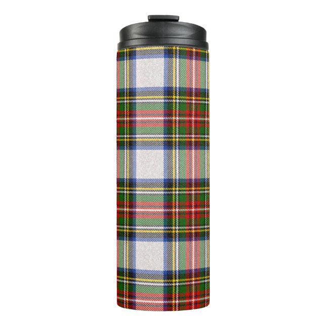 Stewart Royal Dress Plaid Scottish Pattern Thermal Tumbler (Front)