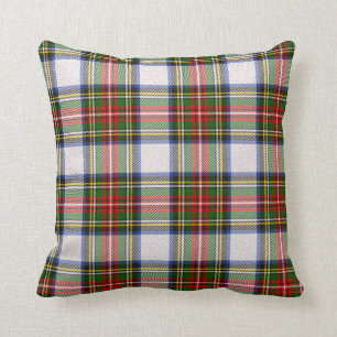 Stewart Royal Dress Plaid Scottish Pattern Throw Pillow