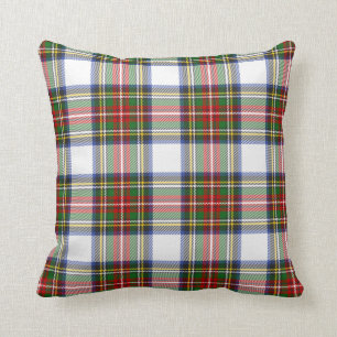 Stewart Royal Dress Plaid Scottish Pattern Throw Pillow