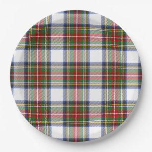 Stewart Royal Dress Plaid Scottish Symmetry Paper Plate