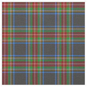 Stewart Stuart Black Clan Tartan Plaid Fabric