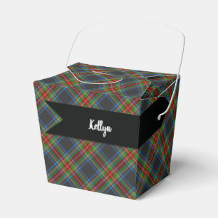 Stewart Stuart Black Clan Tartan Plaid Favor Box
