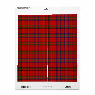 Stewart / Stuart tartan red green plaid