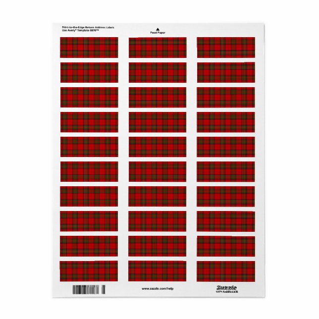 Stewart / Stuart tartan rouge vert plaid (Feuille entière)