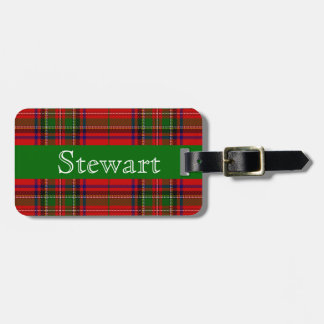 Stewart Tartan Luggage Tag