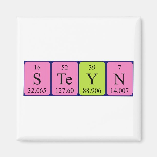 Steyn periodic table name magnet (Front)