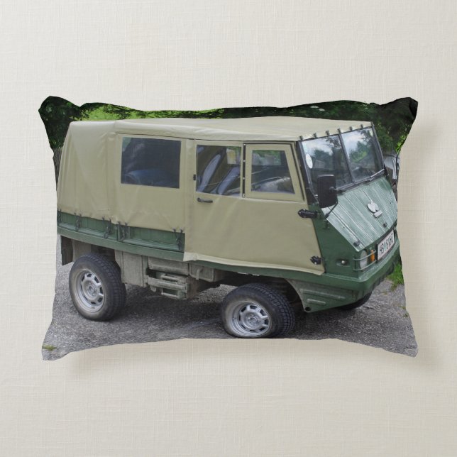 Steyr Puch Haflinger Accent Pillow (Front)