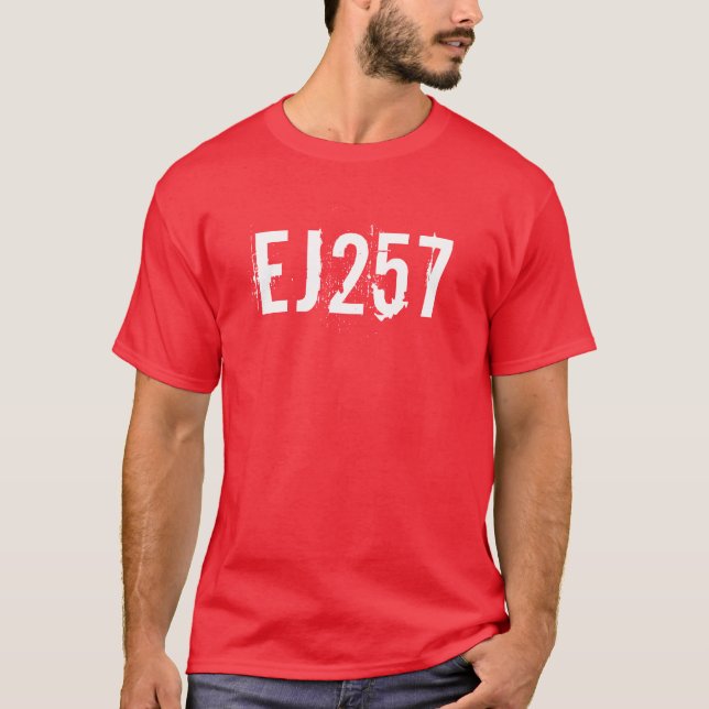 STI EJ257 Light White Engine Code T-Shirt (Front)