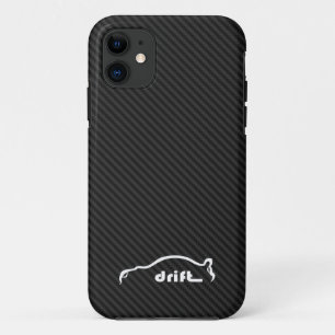 STI Impreza Drift  w/Faux Carbon FIber Background iPhone 11 Case