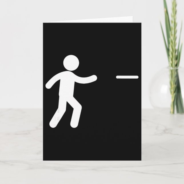 Stichmännchen Disc Golf Player  Card (Front)