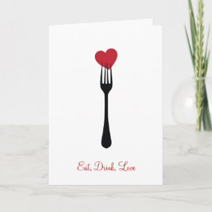 Stick A Fork in My Heart Invitation and Card
