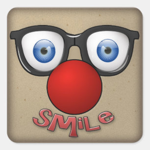 stick a smile square sticker