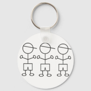 stick boy keychain triplet boys