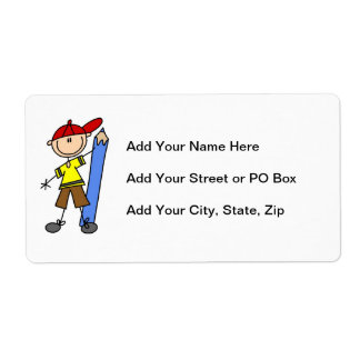 Stick Boy With Pencil