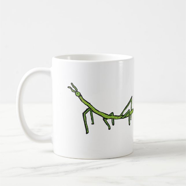 Stick Bug Insect Coffee Mug (Left)