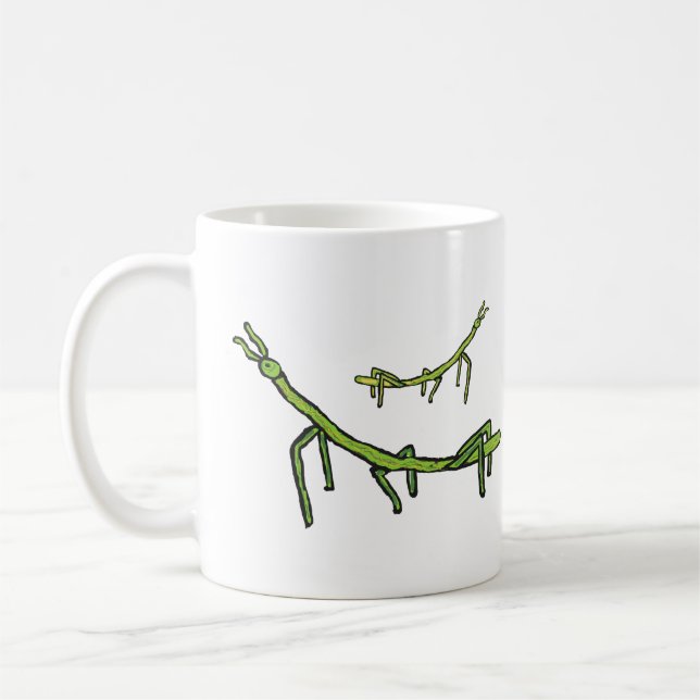 Stick Bug Insect Coffee Mug (Left)