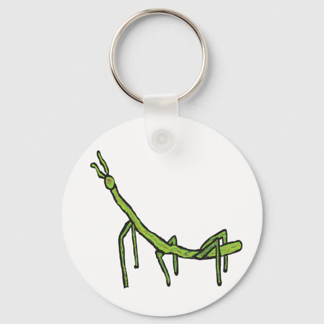 Stick Bug Insect Keychain (Front)