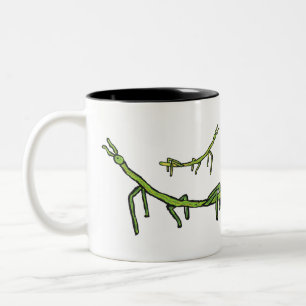 Stick Bug Insect Two-Tone Coffee Mug