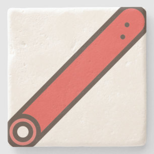stick-candy stone coaster