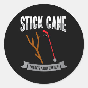Stick Cane Theres Different - Blindness Awareness  Classic Round Sticker