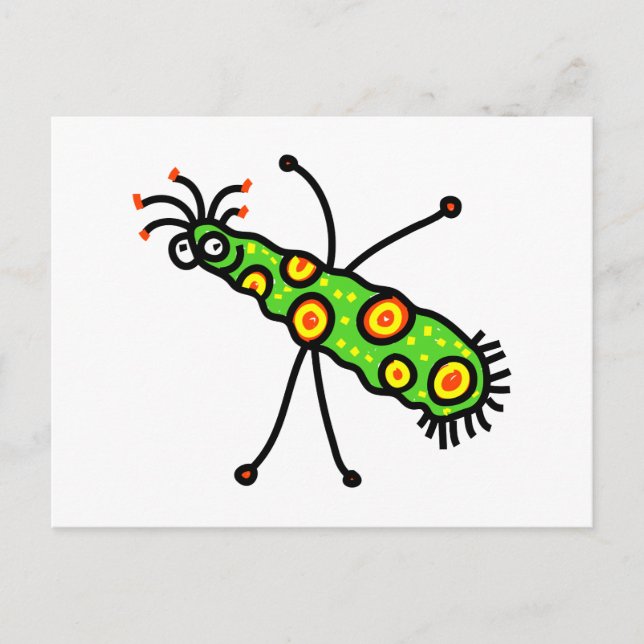 Stick Cartoon Germ Postcard (Front)