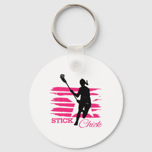 Stick Chick Womens Lacrosse  Keychain