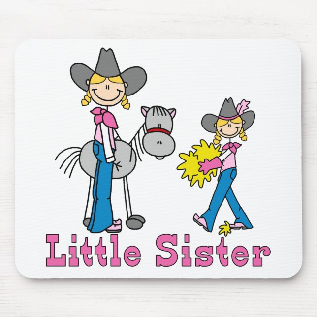 Stick Cowgirls Little Sister Mouse Pad (Front)