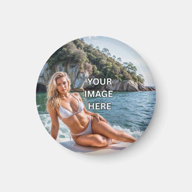 STICK! 🧲 Custom Magnets – Add Image or Text (Front)