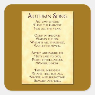 Stick d'automne Thanksgiving Harvest Sticker