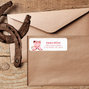 Stick de l'adresse de retour occidentale des botte