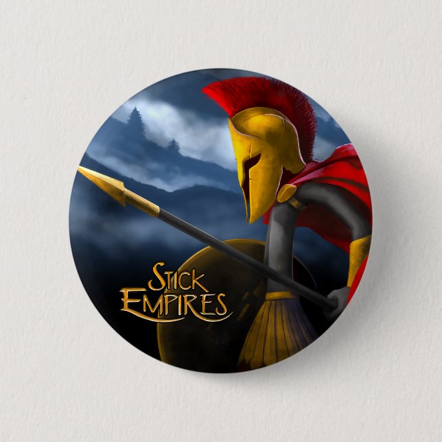 Stick Empires - Speartan 2 Inch Round Button (Front)
