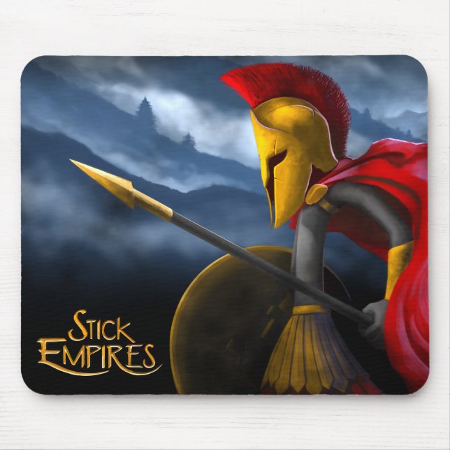 Stick Empires - Speartan Mouse Pad (Front)