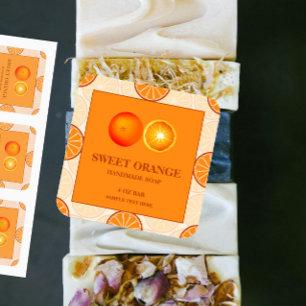 Stick Étiquette à senteur orange savon maison