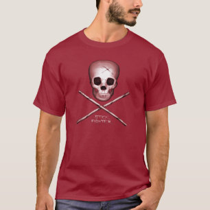 Stick Fighter Maroon T-Shirt