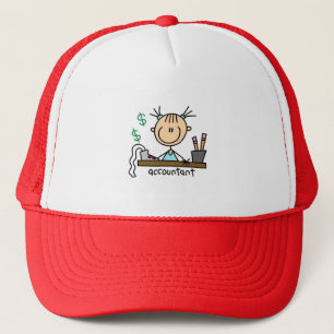 Stick Figure Accountant Hat