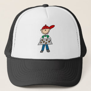 Stick Figure Baking Cookies Tshirts and Gifts Trucker Hat