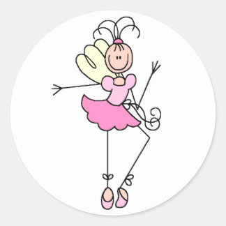 Stick Figure Ballerina Sticker
