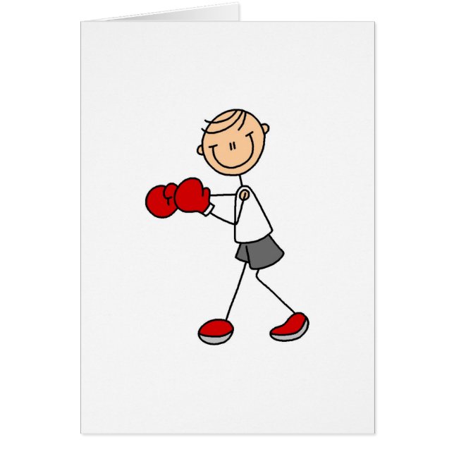 Stick Figure Boxing Card (Front)
