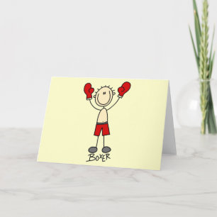 Stick Figure Boxing T-shirts and Gifts Card