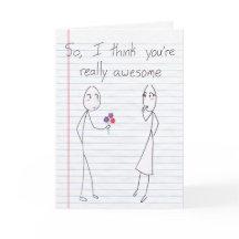 Stick Figure Boy to Girl Valentine