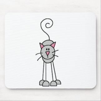 Stick Figure Cats Mousepad