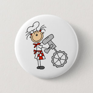 Stick Figure Chef Using Mixer Buttons