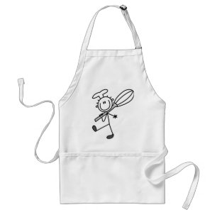 Stick Figure Chef with Whipper Standard Apron