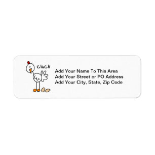 Stick Figure Chicken T-shirts and Gifts